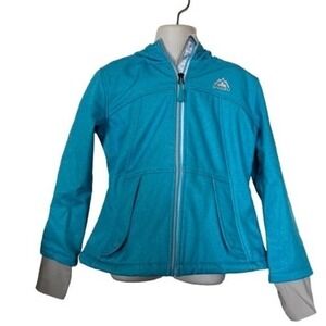 Snozu Girls Jacket X-Small 5 6 Soft Shell Hooded Blue